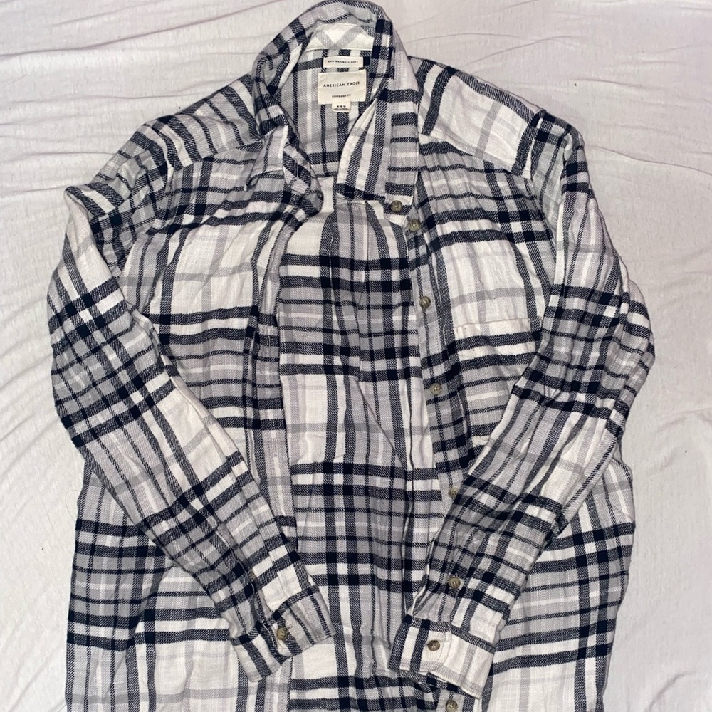 AE Black and White Flannel